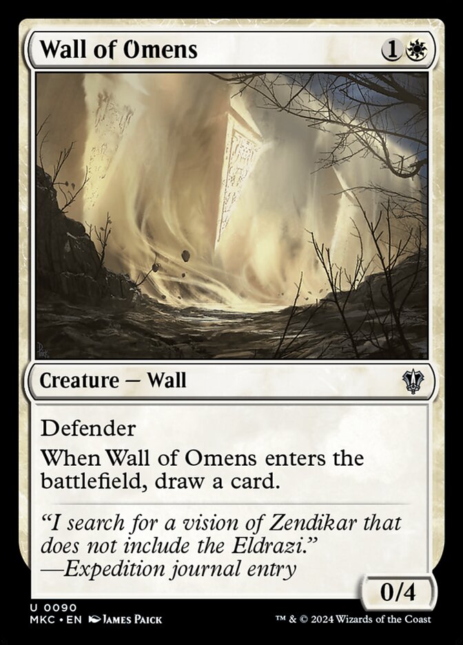 Wall of Omens - carta Magic The Gathering
