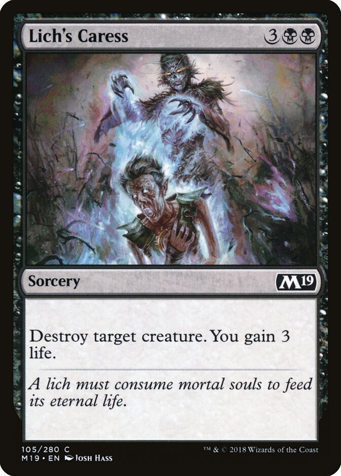 Lich's Caress - carta Magic The Gathering