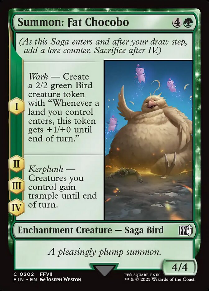 Summon: Fat Chocobo - carta Magic The Gathering