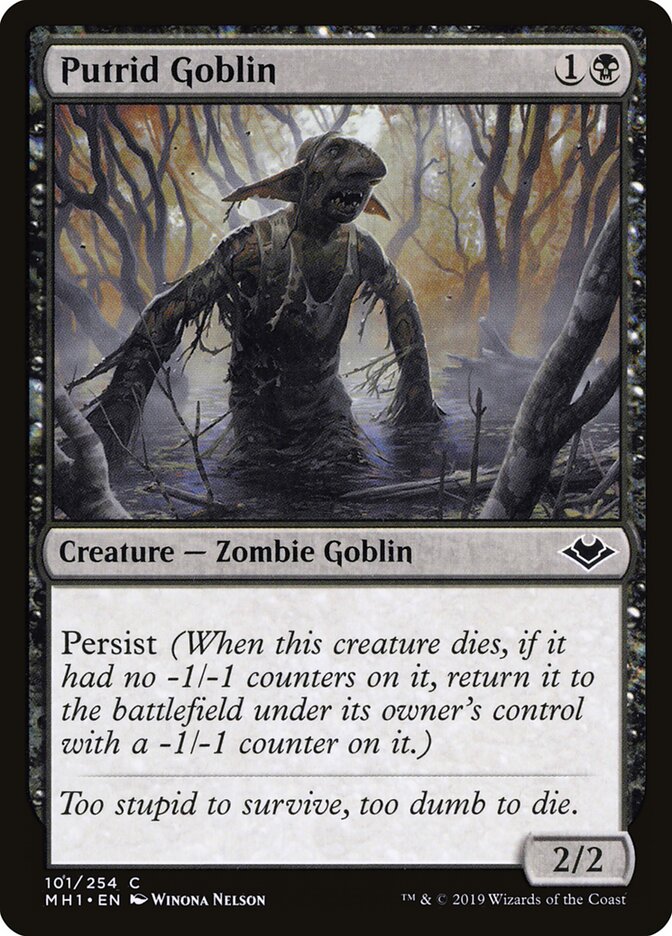 Putrid Goblin - carta Magic The Gathering