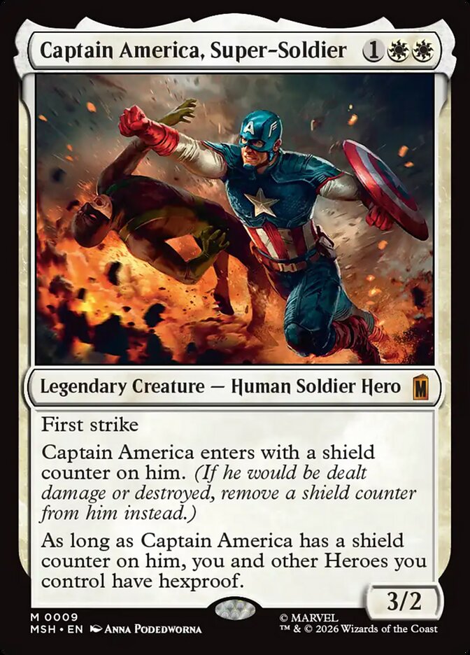 Captain America, Super-Soldier - carta Magic The Gathering