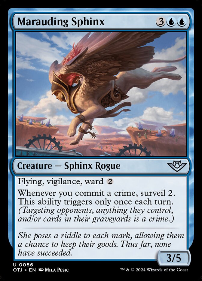 Marauding Sphinx - carta Magic The Gathering