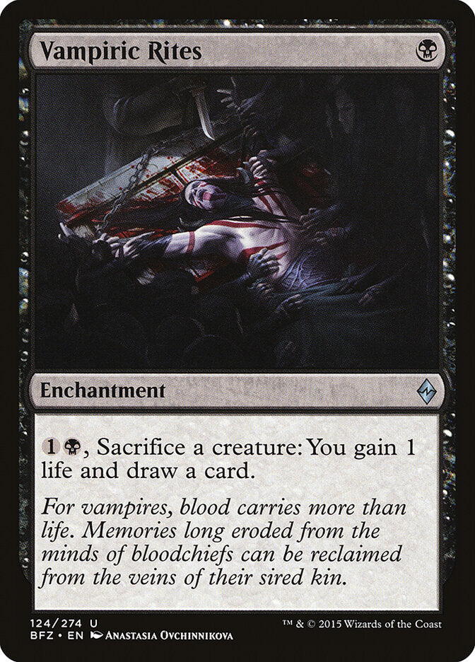 Vampiric Rites - carta Magic The Gathering