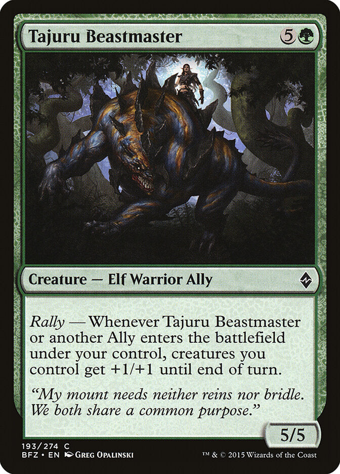 Tajuru Beastmaster - carta Magic The Gathering