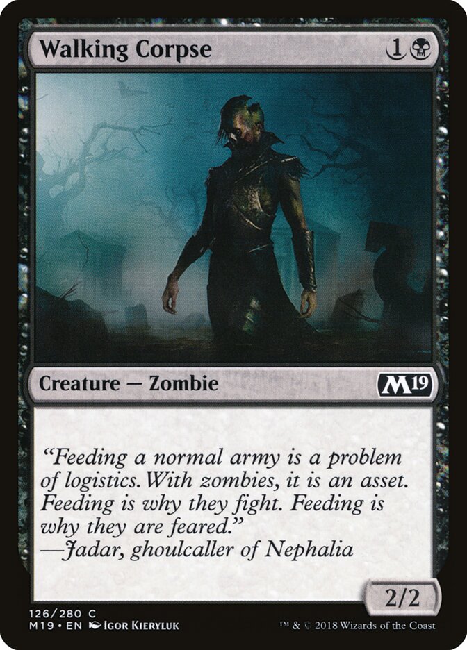 Walking Corpse - carta Magic The Gathering