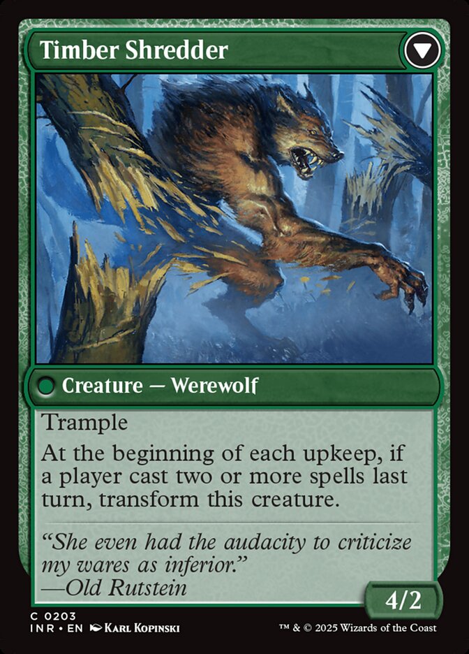 Timber Shredder - carta Magic The Gathering