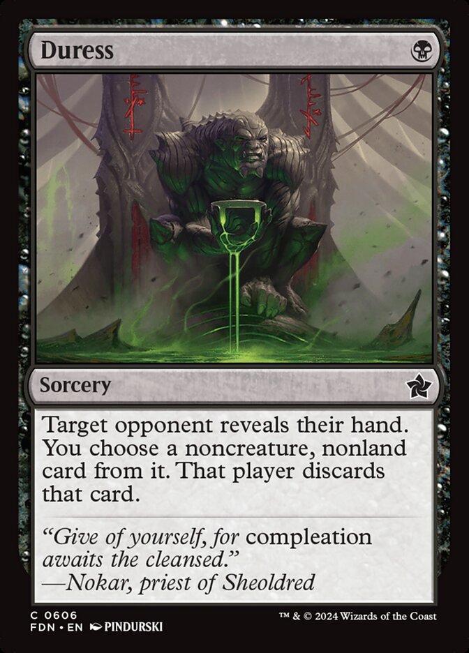 Duress - carta Magic The Gathering