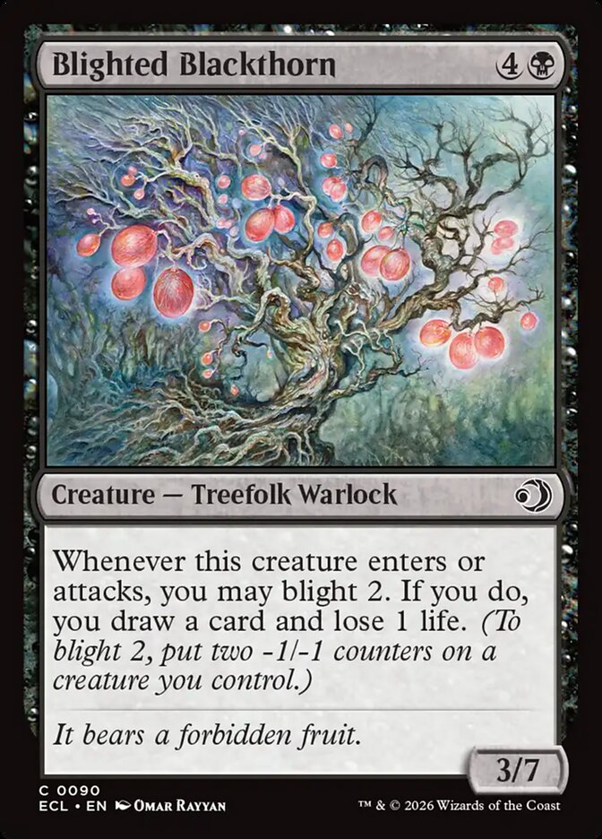 Blighted Blackthorn - carta Magic The Gathering