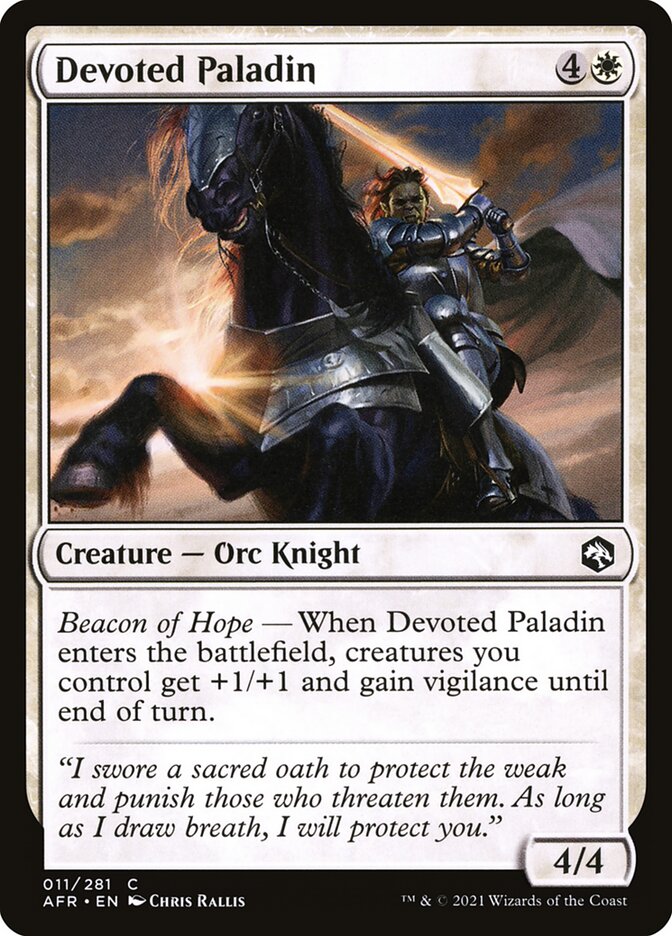 Devoted Paladin - AFR-011-F-STD