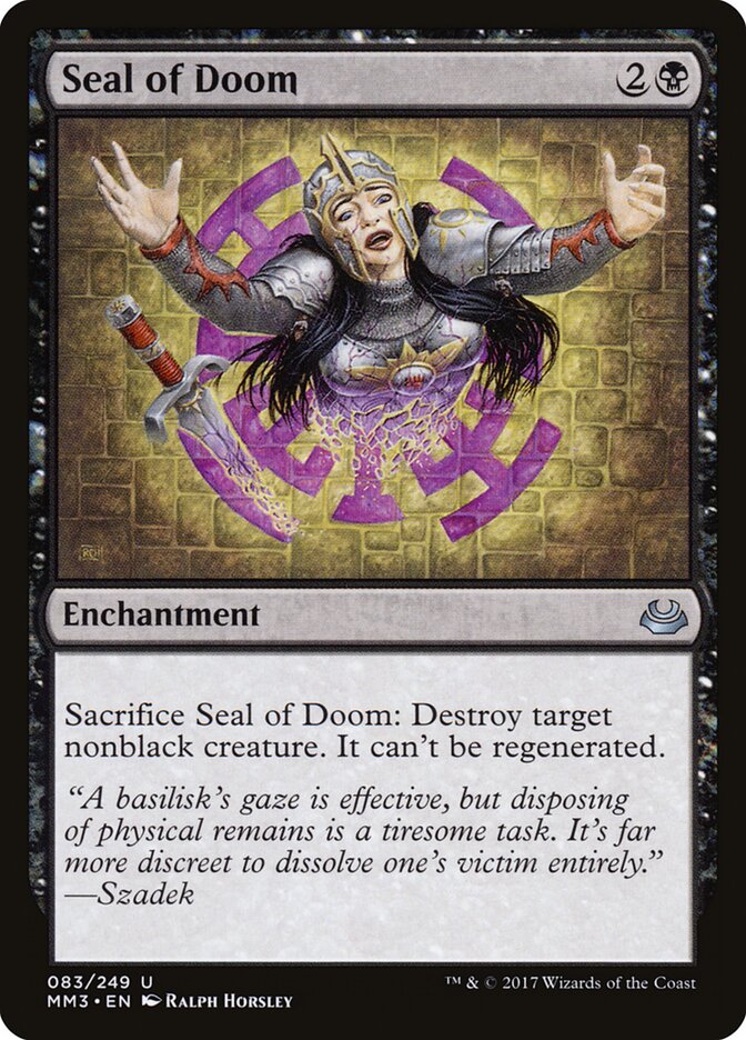 Seal of Doom - carta Magic The Gathering