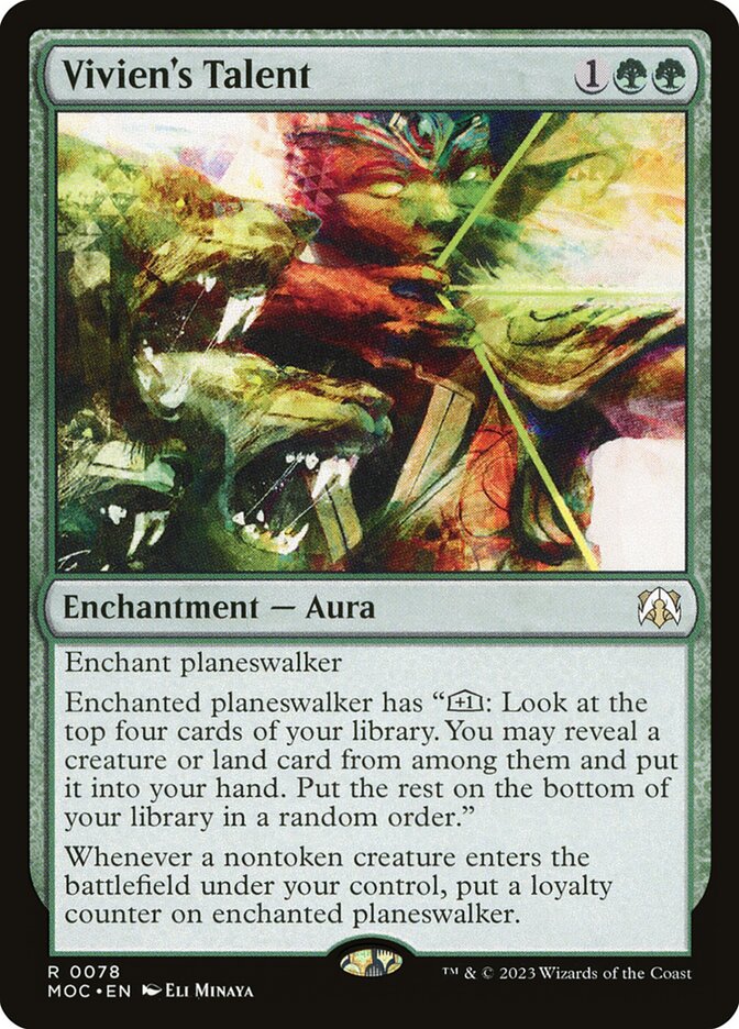 Vivien's Talent - carta Magic The Gathering