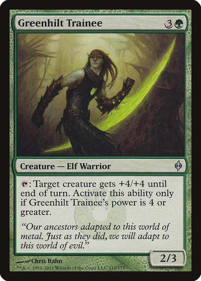 Greenhilt Trainee - carta Magic The Gathering