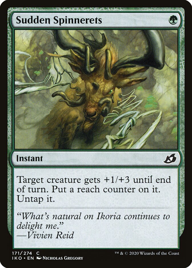 Sudden Spinnerets - carta Magic The Gathering