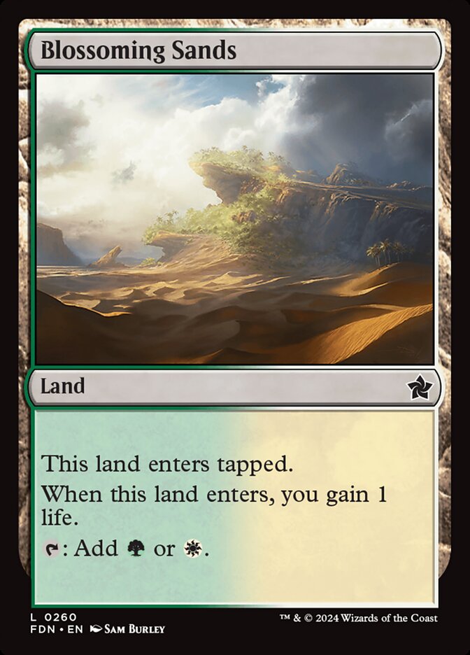 Blossoming Sands - carta Magic The Gathering