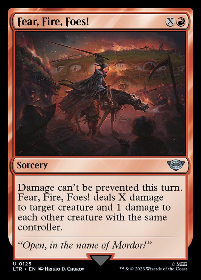 Fear, Fire, Foes! - carta Magic The Gathering