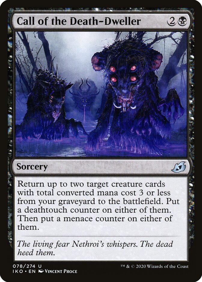 Call of the Death-Dweller - carta Magic The Gathering