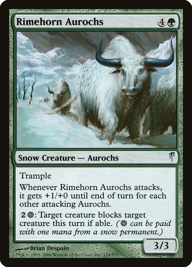 Rimehorn Aurochs - carta Magic The Gathering