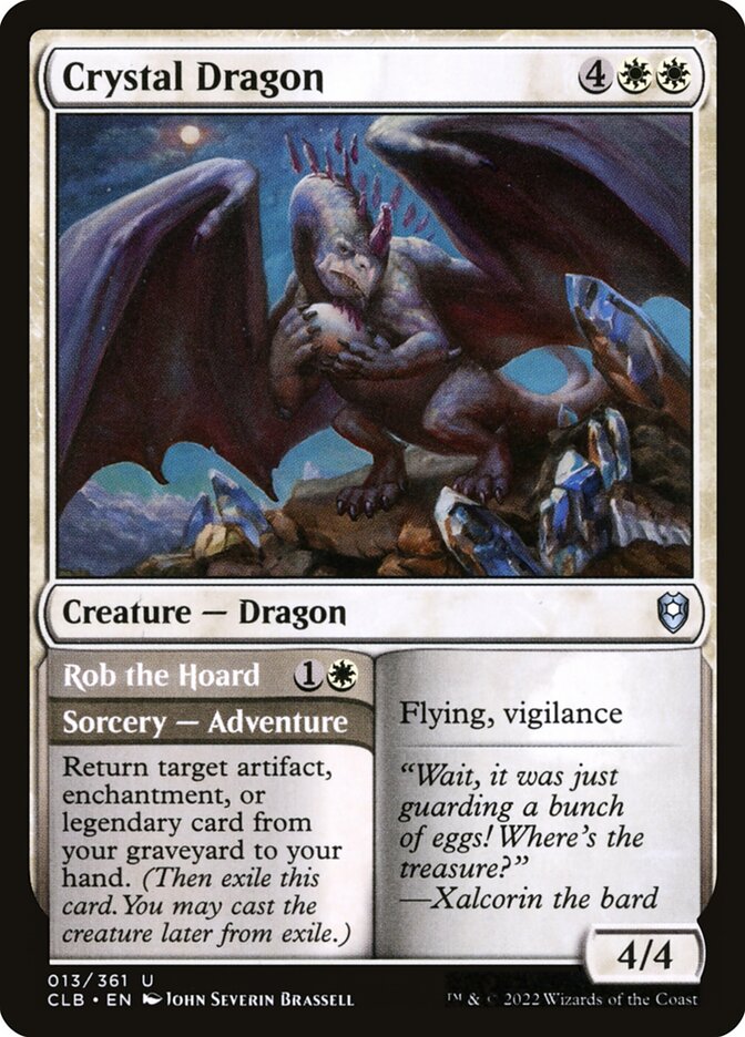 Crystal Dragon // Rob the Hoard - carta Magic The Gathering