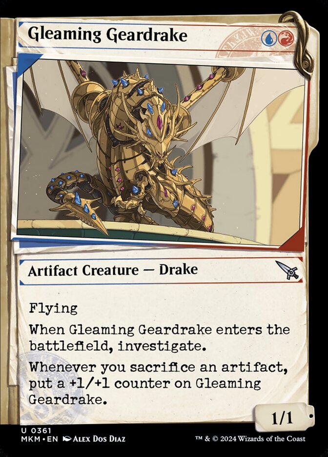Gleaming Geardrake - carta Magic The Gathering