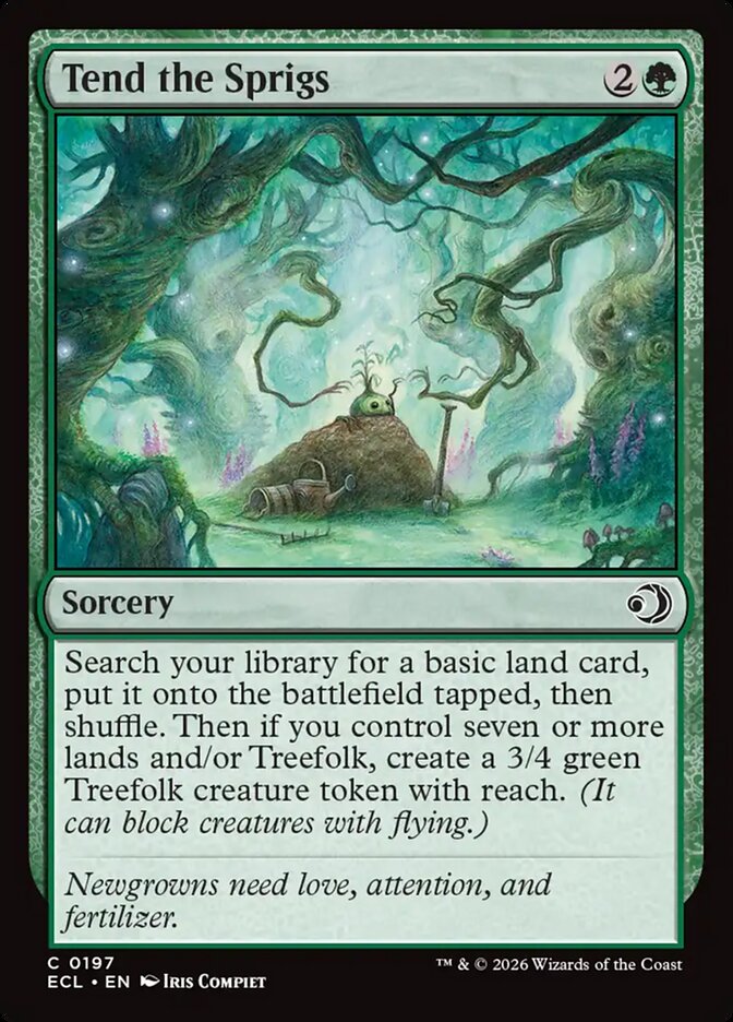 Tend the Sprigs - carta Magic The Gathering