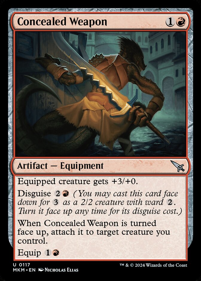 Concealed Weapon - carta Magic The Gathering