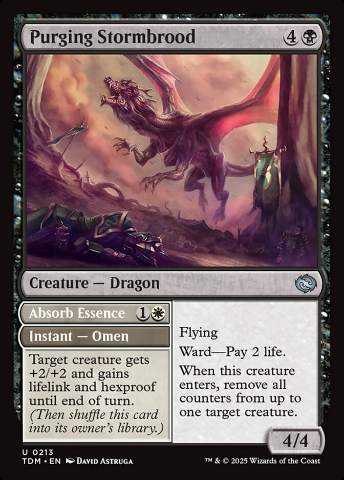 Purging Stormbrood // Absorb Essence - carta Magic The Gathering