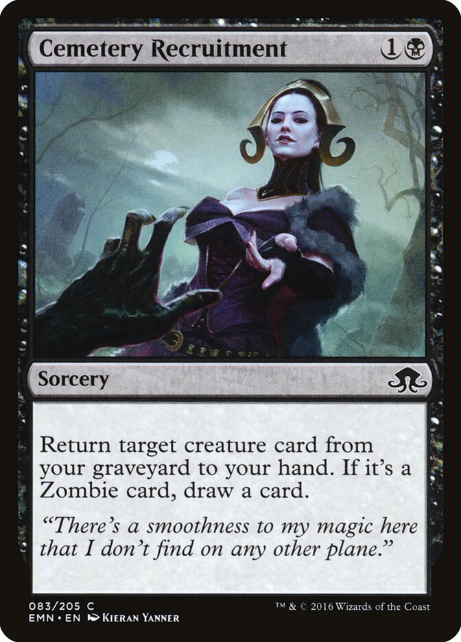 Cemetery Recruitment - carta Magic The Gathering