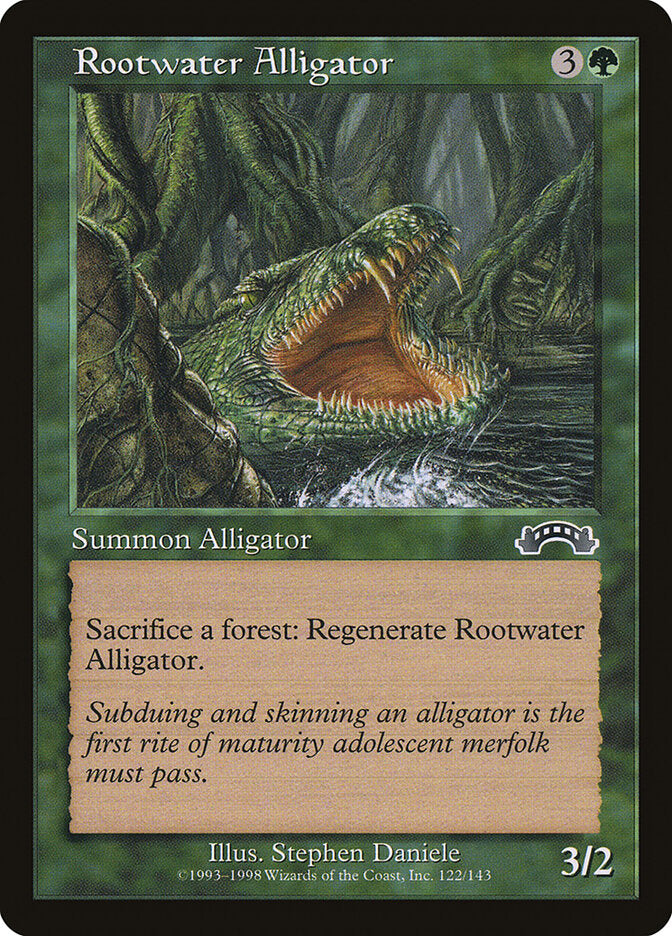 Rootwater Alligator - carta Magic The Gathering