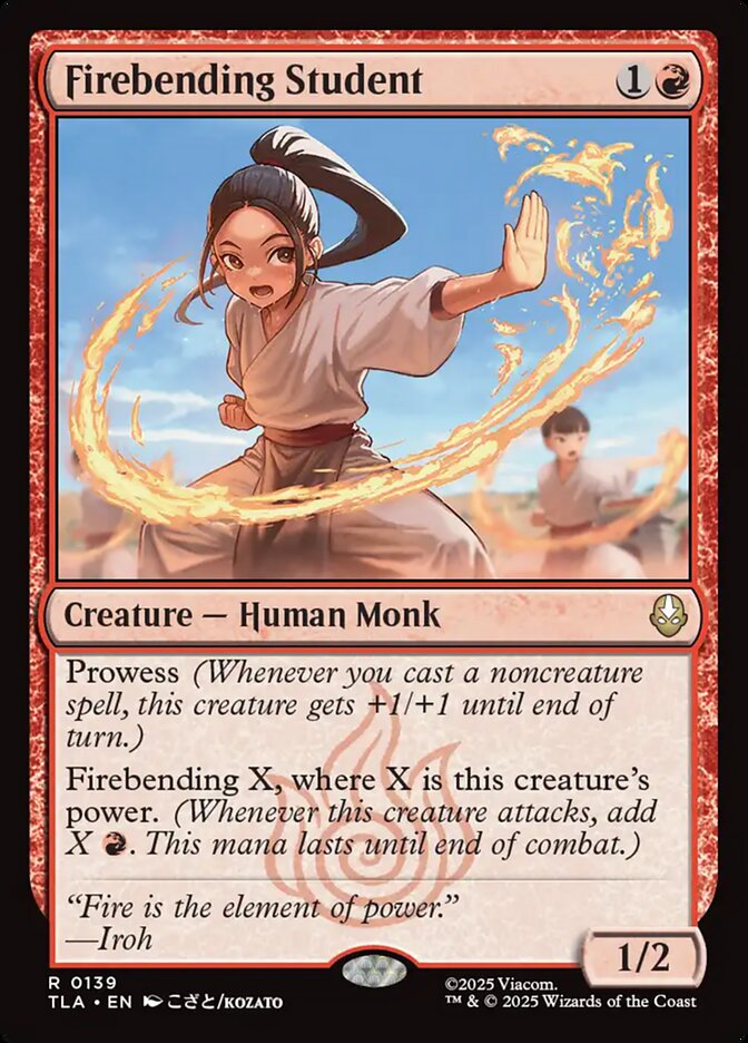 Firebending Student - carta Magic The Gathering