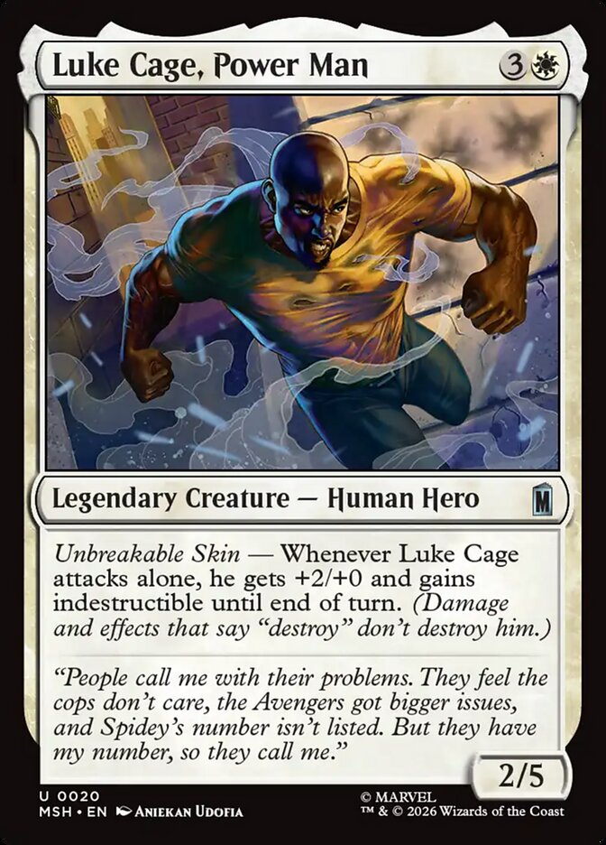 Luke Cage, Power Man - carta Magic The Gathering