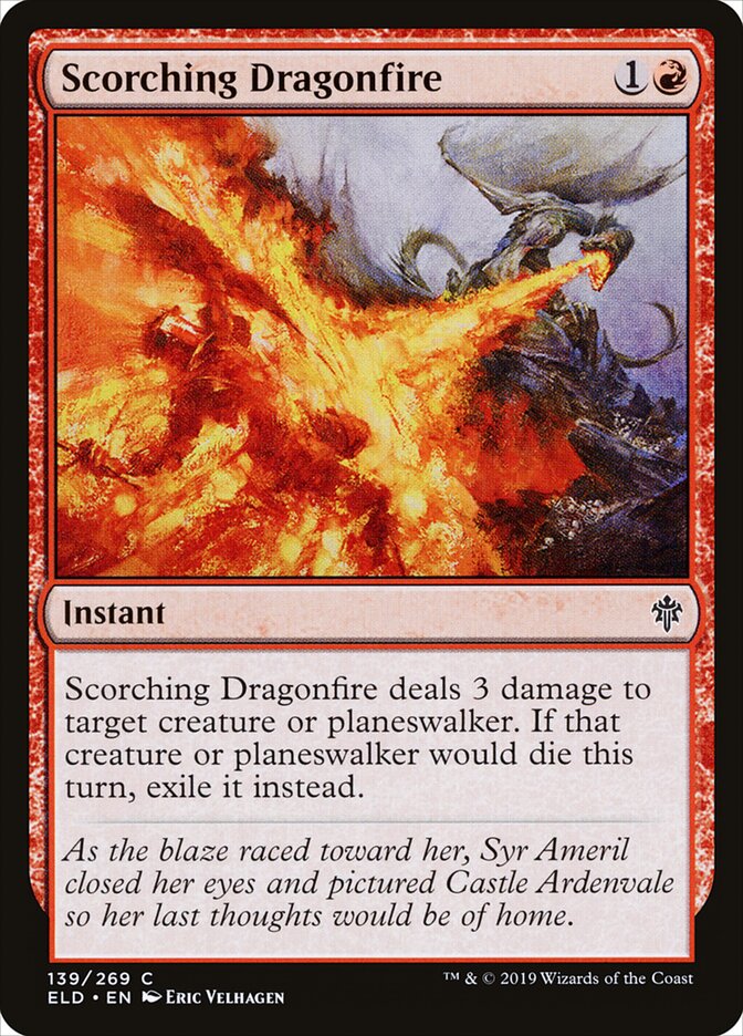 Scorching Dragonfire - carta Magic The Gathering