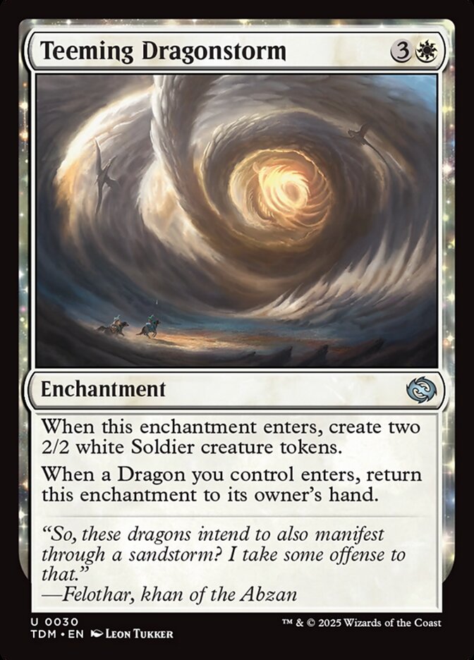 Teeming Dragonstorm - carta Magic The Gathering