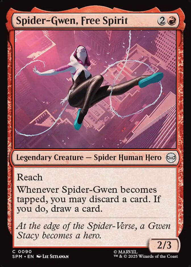 Spider-Gwen, Free Spirit - carta Magic The Gathering
