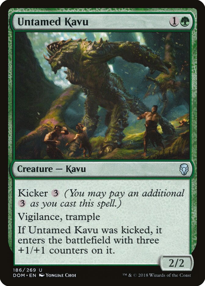 Untamed Kavu - carta Magic The Gathering