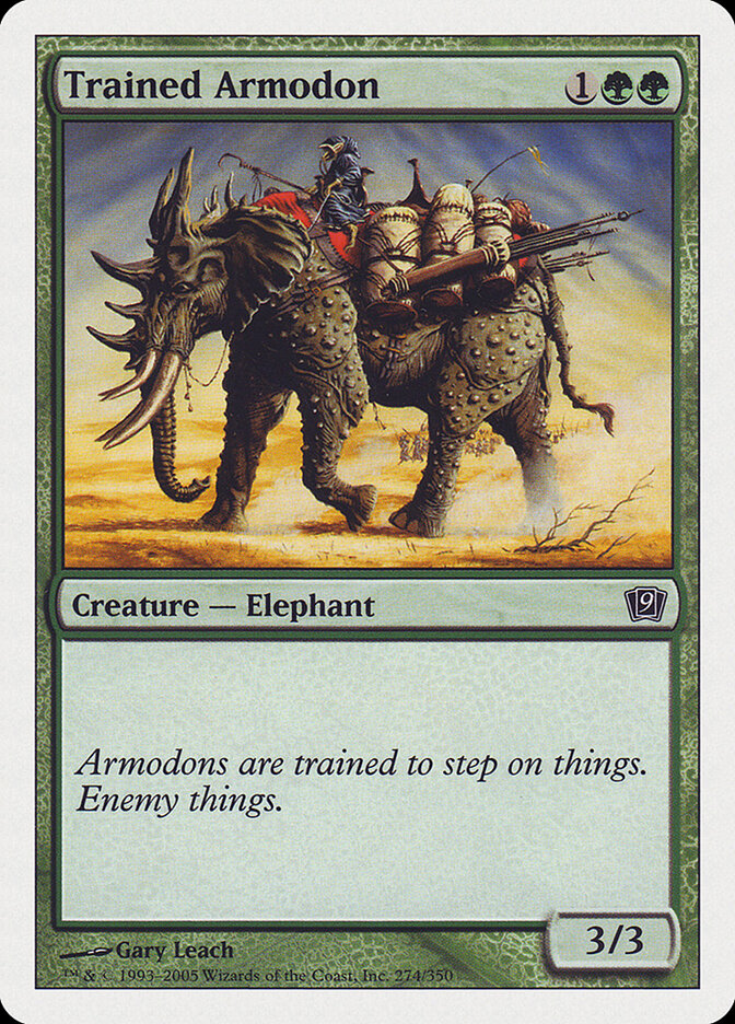 Trained Armodon - carta Magic The Gathering