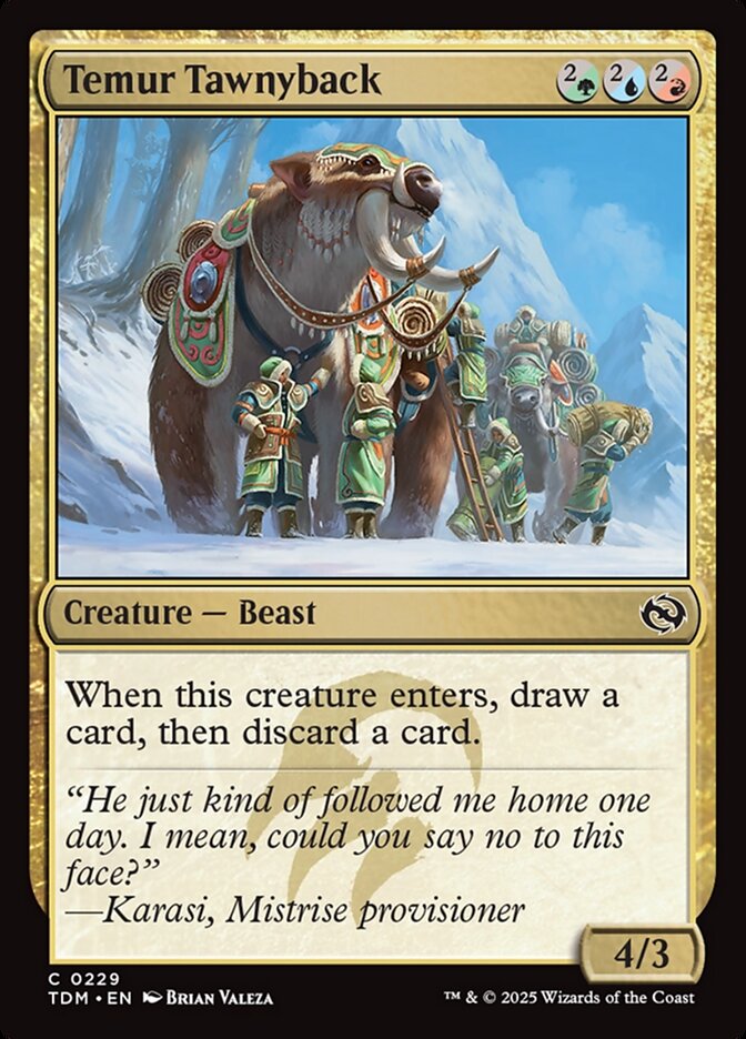 Temur Tawnyback - carta Magic The Gathering