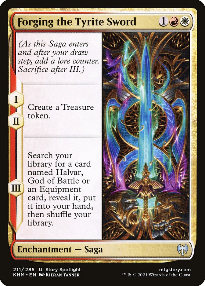Forging the Tyrite Sword - carta Magic The Gathering