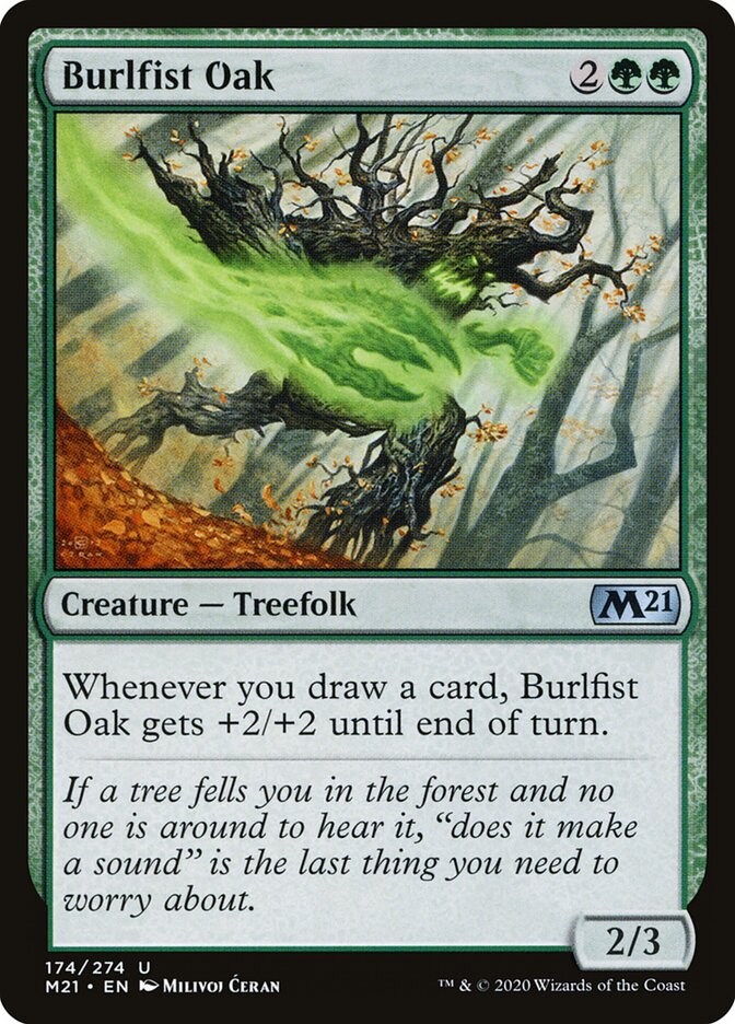 Burlfist Oak - carta Magic The Gathering