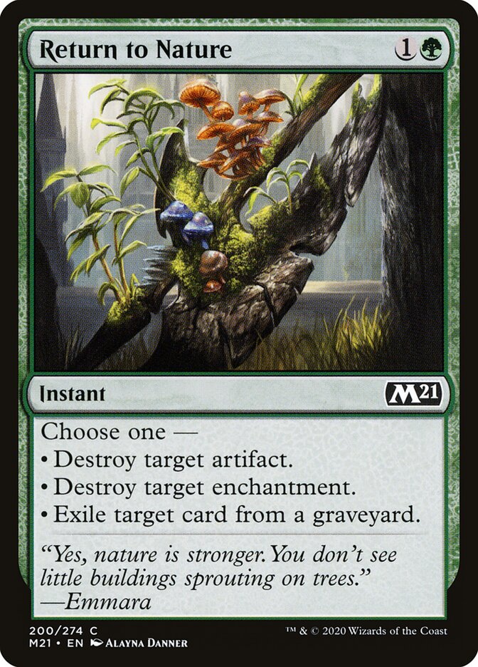 Return to Nature - carta Magic The Gathering