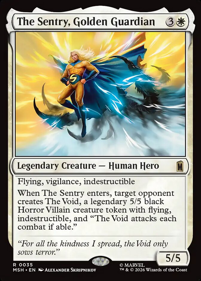 The Sentry, Golden Guardian - carta Magic The Gathering