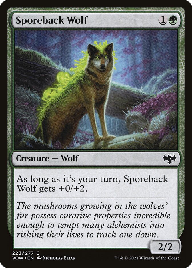 Sporeback Wolf - carta Magic The Gathering