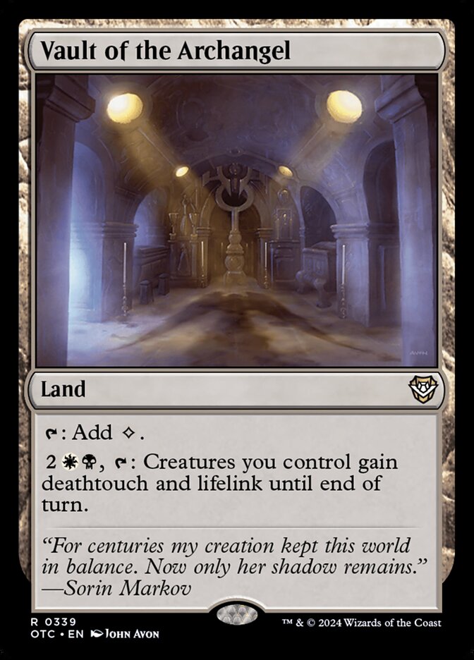 Vault of the Archangel - carta Magic The Gathering