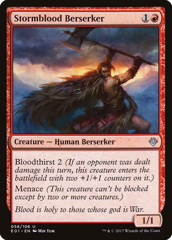 Stormblood Berserker - carta Magic The Gathering