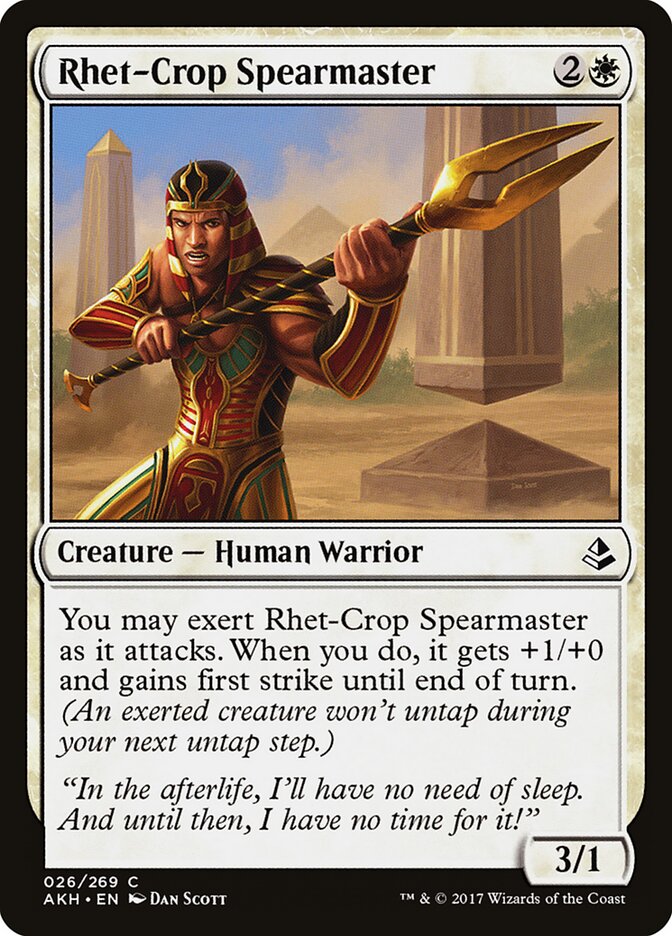 Rhet-Crop Spearmaster - carta Magic The Gathering