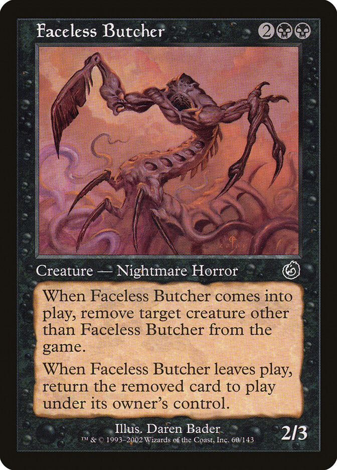Faceless Butcher - carta Magic The Gathering