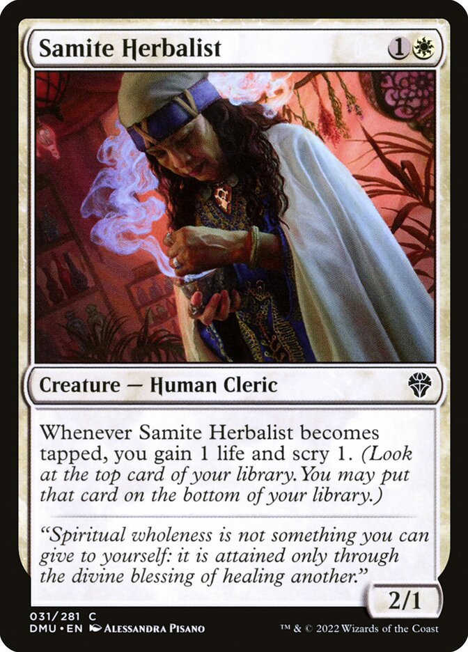 Samite Herbalist - carta Magic The Gathering