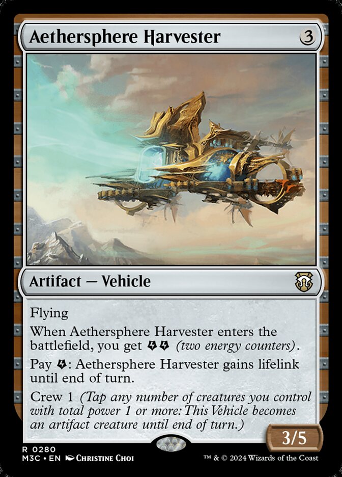 Aethersphere Harvester - carta Magic The Gathering