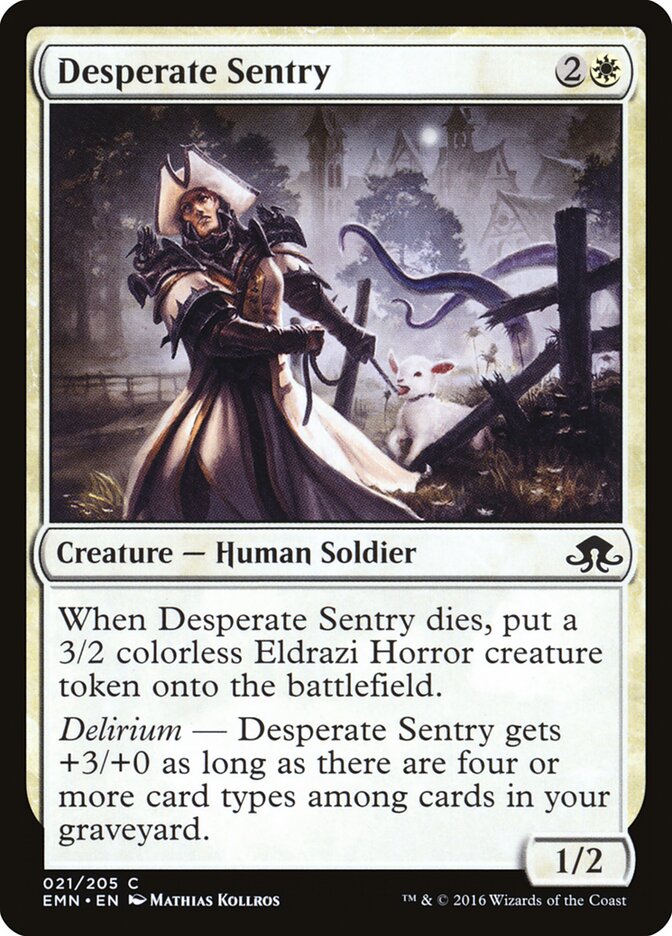 Desperate Sentry - carta Magic The Gathering