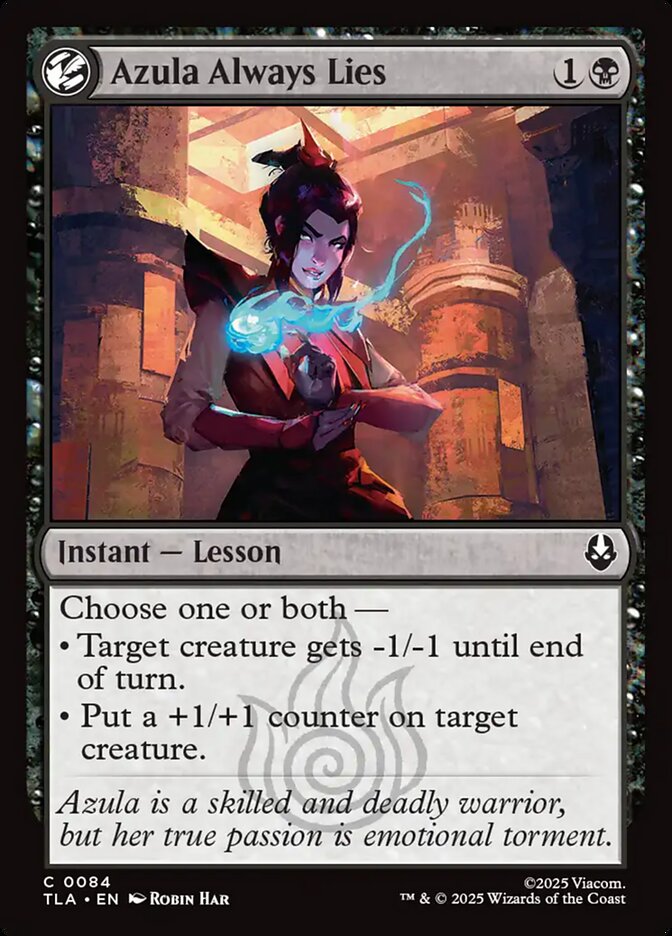 Azula Always Lies - carta Magic The Gathering