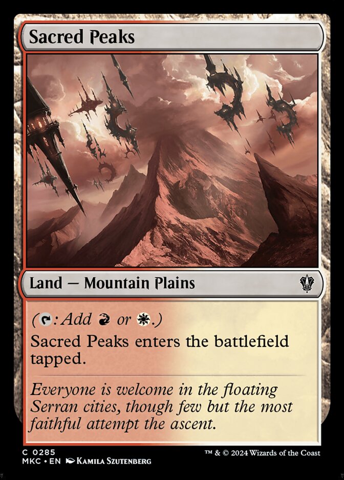 Sacred Peaks - carta Magic The Gathering